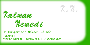 kalman nemedi business card